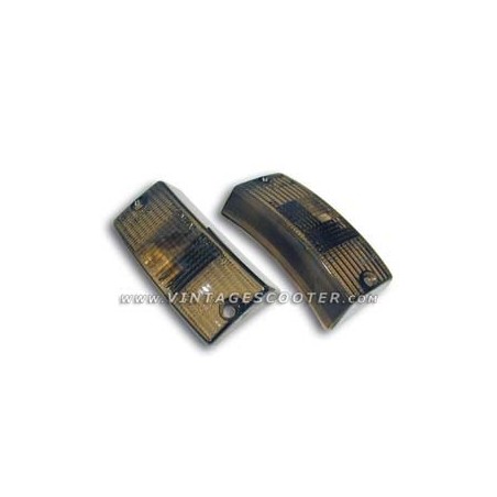 Cabochons De Clignotants Avant Transparents/Fumes Vespa Px